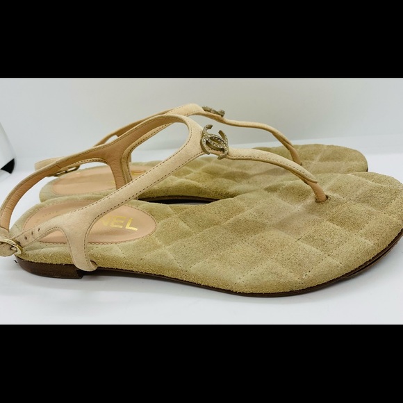 Chanel Quilted Thong Sandals - Picture 3 of 6